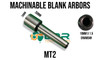 Morse Taper Blank Arbors - Flat End, Threaded or Tang Morse Taper Blank Arbors - Flat End, Threaded or Tang
