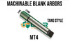 Morse Taper Blank Arbors - Flat End, Threaded or Tang Morse Taper Blank Arbors - Flat End, Threaded or Tang