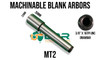 Morse Taper Blank Arbors - Flat End, Threaded or Tang Morse Taper Blank Arbors - Flat End, Threaded or Tang
