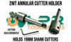 Annular Cutter Holder (Rotabroach Holder) - 2MT [Suits 19mm Shank]