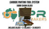Carbide Insert Parting Tool System 16mm Shank Block with Inserts & Parting Blades. Supplied by LPR Toolmakers an Australian owned family business that imports quality Parting Tool Blocks, Parting Off Blades & Carbide Inserts. Shipped from country Victoria. 