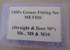 Grease Nipples bent straight metric thread 110pc kit