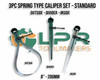 Spring Calipers [Dividers, Inside & Outside] 200mm /8" 3pc set Standard or A Grade