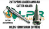 Annular Cutter Holder (Spring Loaded Center) - 2MT [Suits 19mm Shank]