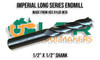 Imperial Long Series HSS w/5% Cobalt Endmill 1/2" x 1/2" Shank. Supplied by LPR Toolmakers an Australian family owned business that imports high quality Short & Long Series Endmill Cutters. Shipped from Broadford, Victoria. 