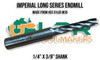 Imperial Long Series HSS w/5% Cobalt Endmill 1/4" x 3/8" Shank. Supplied by LPR Toolmakers an Australian family owned business that imports high quality Short & Long Series Endmill Cutters. Shipped from Broadford, Victoria. 