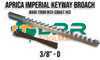 Keyway Broaches Imperial & Metric HSS & M35 Cobalt (Aprica Branded Sizes Inside)