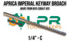 Keyway Broaches Imperial & Metric HSS & M35 Cobalt (Aprica Branded Sizes Inside)