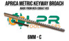 Keyway Broaches Imperial & Metric HSS & M35 Cobalt (Aprica Branded Sizes Inside)
