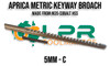 Keyway Broaches Imperial & Metric HSS & M35 Cobalt (Aprica Branded Sizes Inside)
