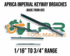 Aprica Keyway Broaches - Imperial Range from 1/16" to 3/4". Supplied by LPR Toolmakers an Australian owned family business that imports quality Keyway broaches & bushes. Located in Country Victoria. 