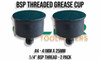 Grease Cups - BSP Threaded - Sizes from 3/4" to 3.1/2" 