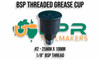 Grease Cups - BSP Threaded - Sizes from 3/4" to 3.1/2" 