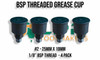 Grease Cups - BSP Threaded - Sizes from 3/4" to 3.1/2" 