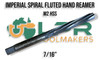 Hand Reamer Spiral Fluted Imperial 7/16". M2 HSS - Supplied by LPR Toolmakers an Australian family owned business that imports quality HSS H7 Tolerance Spiral Fluted Hand Reamers.  Shipped from Melbourne, Victoria.  Hand Reamer Spiral Fluted Imperial 7/16". M2 HSS - Supplied by LPR Toolmakers an Australian family owned business that imports quality HSS H7 Tolerance Spiral Fluted Hand Reamers.  Shipped from Melbourne, Victoria.