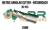 Metric Rota Broach - Annular Cutter. 15mm x 25mm Depth of Cut. Made from quality HSS. Supplied by LPR Toolmakers an Australian family owned business that imports quality Rota Broaches and Holders. Shipped from Melbourne, Victoria.  Metric Rota Broach - Annular Cutter. 15mm x 25mm Depth of Cut. Made from quality HSS. Supplied by LPR Toolmakers an Australian family owned business that imports quality Rota Broaches and Holders. Shipped from Melbourne, Victoria.