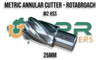 Metric Rota Broach - Annular Cutter. 25mm x 25mm Depth of Cut. Made from quality HSS. Supplied by LPR Toolmakers an Australian family owned business that imports quality Rota Broaches and Holders. Shipped from Melbourne, Victoria.  Metric Rota Broach - Annular Cutter. 25mm x 25mm Depth of Cut. Made from quality HSS. Supplied by LPR Toolmakers an Australian family owned business that imports quality Rota Broaches and Holders. Shipped from Melbourne, Victoria.