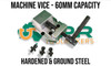 Machine Vice - 60mm capacity. Fixed Vertical Slide 5" x 4" complete system with Rotary Table, Machine Vice & Chuck. Supplied by LPR Toolmakers an Australian based family owned business that imports quality Lathe & Milling Machines supplies. 