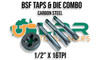 1/2" x 16TPI BSF Carbon Steel Tap & Die Set - Supplied by LPR Toolmakers an Australian owned family business that imports high quality Carbon Steel & HSS Taps & Dies for threading. Shipped from Melbourne, Victoria.