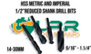 HSS Single Reduced Shank Drills (Metric & Imperial)