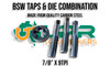 BSW Taps & Die Combination 7/8" x 9TPI. Made from quality Carbon Steel & supplied by LPR Toolmakers an Australian family owned business that imports high quality BSW Threaded Taps & Dies. 