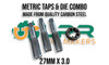 Metric Carbon Steel Taps & Die combination 27mm x 3.0 pitch. Supplied by LPR Toolmakers an Australian family owned business that imports quality Carbon Steel & HSS Taps & Dies. Shipped from Melbourne, Victoria. 