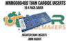 WNMG080408 Carbide Inserts for Turning Tools - TiAIN Coat. Supplied by LPR Toolmakers an Australian family owned business that Imports high quality Lathe Cutting Carbide Inserts. Shipped from Country Victoria. 