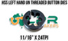 UN Threaded Left Hand HSS Dies - Sizes  from 11/16" - 1"