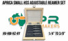 4pc HSS Expanding Reamer Set - HV to HY [1/4" - 3/8"] 6.35mm to 9.60mm - Australian Importer of quality HSS Reamers.