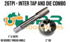 1/2 to 1" (26 TPI) Intermediate Tap & Die Combo [HSS] - 60 degree