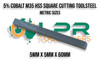 HSS M35 (5% Cobalt) Metric Square Cutting Tool Steel [3 to 12mm]