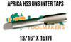 UNS Taps | 11/16" - 1" Right Hand Intermediate HSS [APRICA]