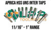 UNS Taps | 11/16" - 1" Right Hand Intermediate HSS [APRICA]