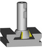 Dovetail cutter at work - how it cuts into your job. Supplied by LPR Toolmakers an Australian family owned importer of quality Dovetail and Milling cutters. 