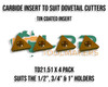 TD 21.51 carbide Insert supplied for our range of Carbide Insert Dovetail cutters. Supplied by LPR Toolmakers an Australian family owned importer of quality Dovetail and Milling cutters. 