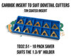 TD 32.51 carbide Insert supplied for our range of Carbide Insert Dovetail cutters. Supplied by LPR Toolmakers an Australian family owned importer of quality Dovetail and Milling cutters. 