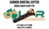 Precision Dovetail Cutter 1.3/8"OD x 5/8" Shank with replaceable Carbide Insert. Supplied by LPR Toolmakers an Australian family owned importer of quality Dovetail and Milling cutters. 