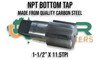 NPT 1.1/2" x 11.5TPI Bottom Tap made from quality Carbon Steel. Supplied by LPR Toolmakers an Australian family owned business that imports quality NPT-BSP- BSPT Taps & Dies in HSS or Carbon Steel. Shipped from Melbourne, Victoria. 