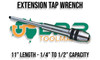 Extension Wrenches 7" & 11" - Replaceable Jaws - 5/32" - 1/2" Capacity