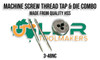 HSS Taps & Dies Combination - Machine Screw Thread 3-48NC. Unified Threads. 0-80NF to 12-28NF. 2pc Tap Set & Button Die to suit. Supplied by LPR Toolmakers an Australia owned family business that imports high quality HSS Machine Screw thread tap & dies. Shipped from Melbourne, Victoria. 