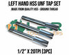 Left Hand UNF - HSS - 20pc Tap & Die Set - 1/4" - 1/2". Sizes include 1/4", 5/16", 3/8", 7/16", 1/2". Supplied by LPR Toolmakers an Australian family owned business that imports high quality HSS Tap & Dies. Shipped and stocked in Victoria. 