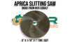 Aprica Slitting Saws (HSS & Cobalt) -  1" Bore (1/32" to 3/16") in 3, 4, 5 & 6" OD 