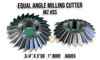 Equal Angle Milling Cutter 3/4" x 60deg with 1" Bore. Made from quality M2 HSS. Supplied by LPR Toolmakers an Australian family owned business that imports quality Milling cutters & Milling arbors. Shipped from Melbourne, Victoria.  Equal Angle Milling Cutter 3/4" x 60deg with 1" Bore. Made from quality M2 HSS. Supplied by LPR Toolmakers an Australian family owned business that imports quality Milling cutters & Milling arbors. Shipped from Melbourne, Victoria.