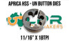 UN Thread HSS Split Button Dies (1/4"-3/4")