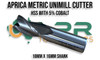 Unimills [3 Fluted] Metric Cutters HSS w/5% Cobalt [2-25mm]