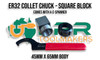 ER32 Collet Chucks [Hex or Square] - Collet Packages Available