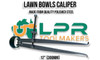 Lawn Bowls Calipers - 12" [300mm]. Made from Polished Steel. Supplied by LPR Toolmakers an Australian family owned business that imports quality Inside Lawn Bowling measuring Calipers. 