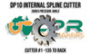 Flat Root DP10 Spline Cutter - Cutter #1 - 135 to Rack. Supplied by LPR Toolmakers an Australian owned family business that imports high quality Spline Cutters. Shipped from Melbourne, Victoria. 