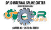 Flat Root DP10 Spline Cutter - Cutter #3 - 35 to 54 Teeth. Supplied by LPR Toolmakers an Australian owned family business that imports high quality Spline Cutters. Shipped from Melbourne, Victoria. 