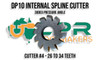 Flat Root DP10 Spline Cutter - Cutter #4 - 26 to 34 Teeth. Supplied by LPR Toolmakers an Australian owned family business that imports high quality Spline Cutters. Shipped from Melbourne, Victoria. 